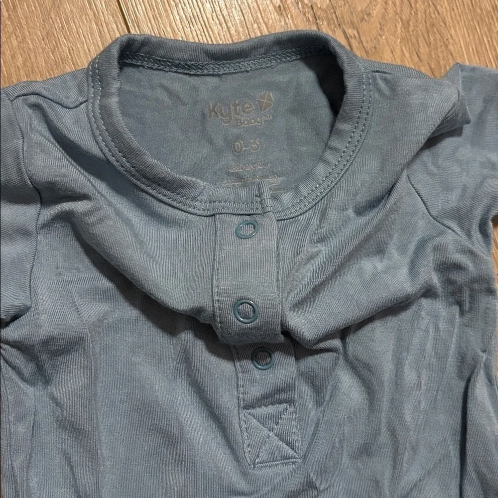 Kyte Dusty Blue Short sleeved romper. Never worn. Washed once.